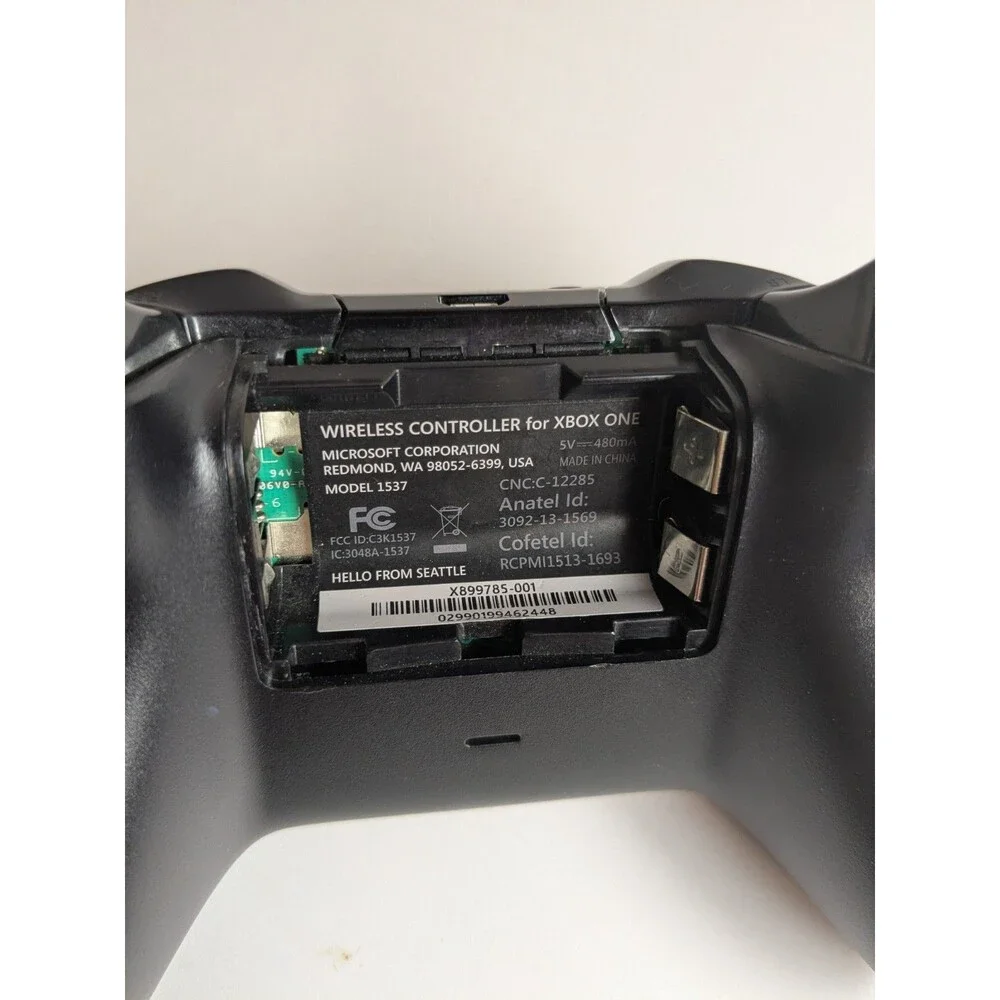 Microsoft Xbox One Model 1537 Black Wireless Controller USB Tested Working OEM
